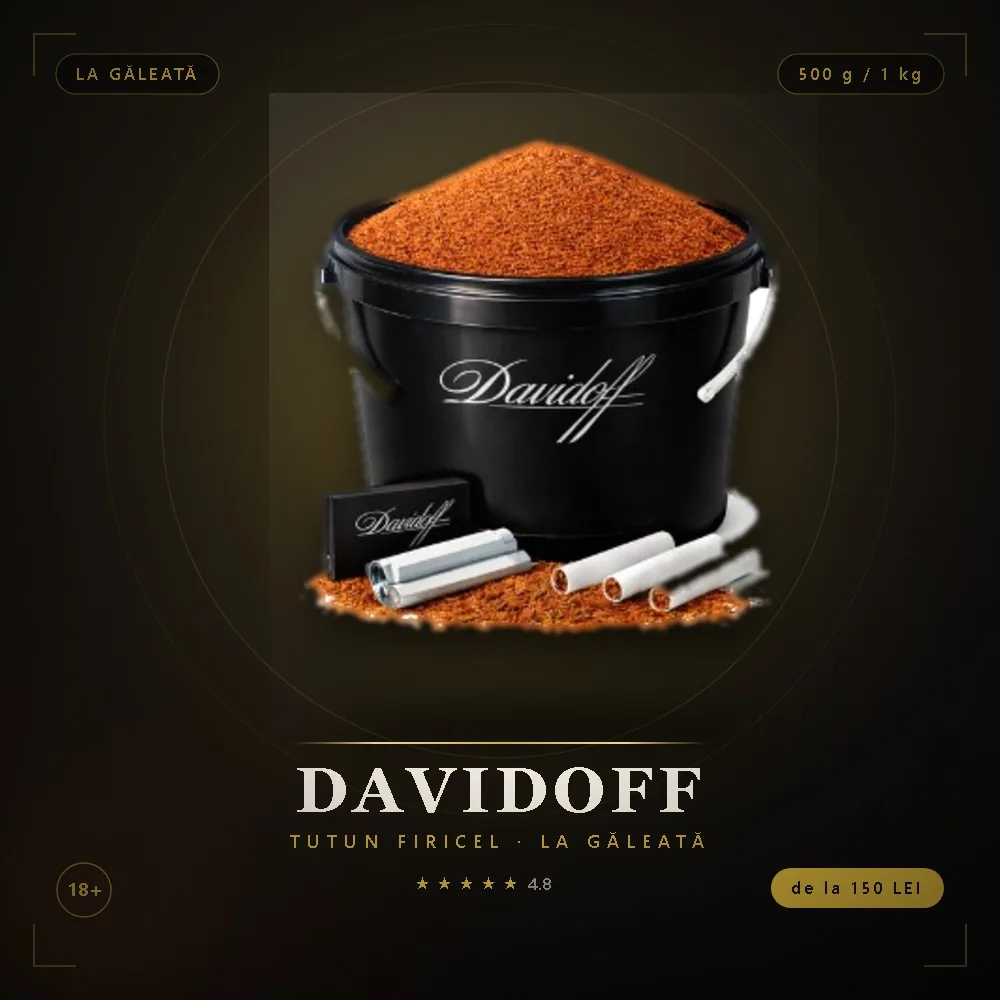 Tutun firicel Davidoff la galeata