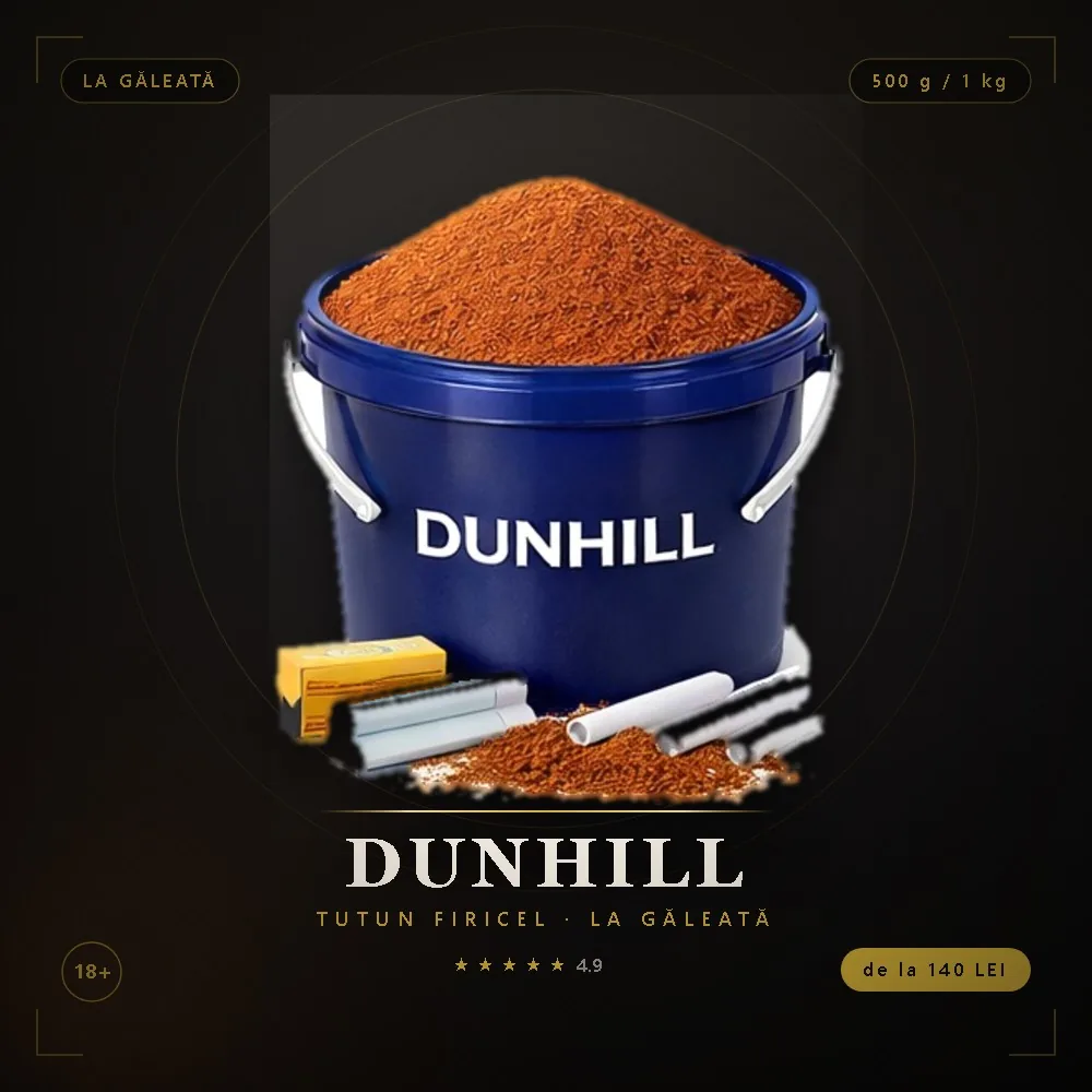 Tutun firicel Dunhill negru la galeata
