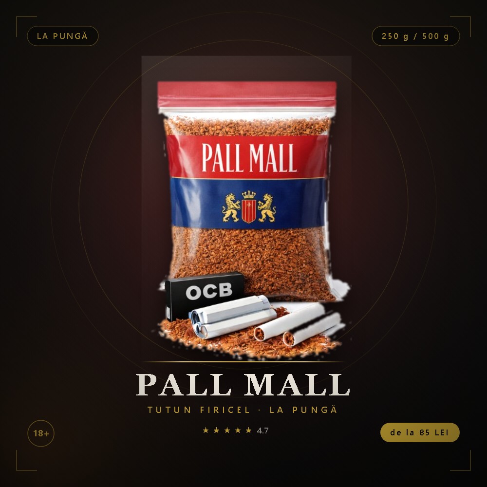 Tutun firicel Pall Mall la pungă