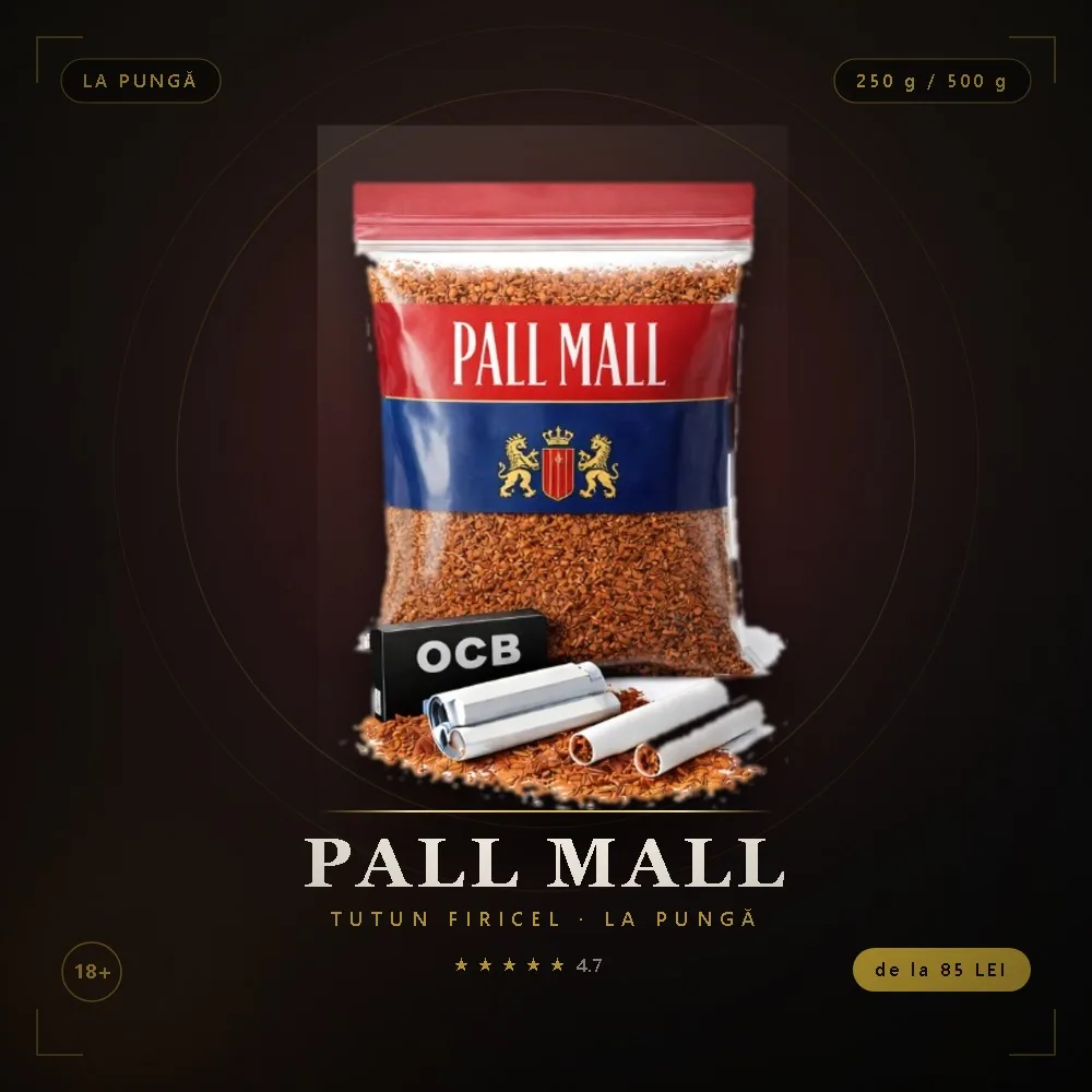 Tutun firicel Pall Mall la punga