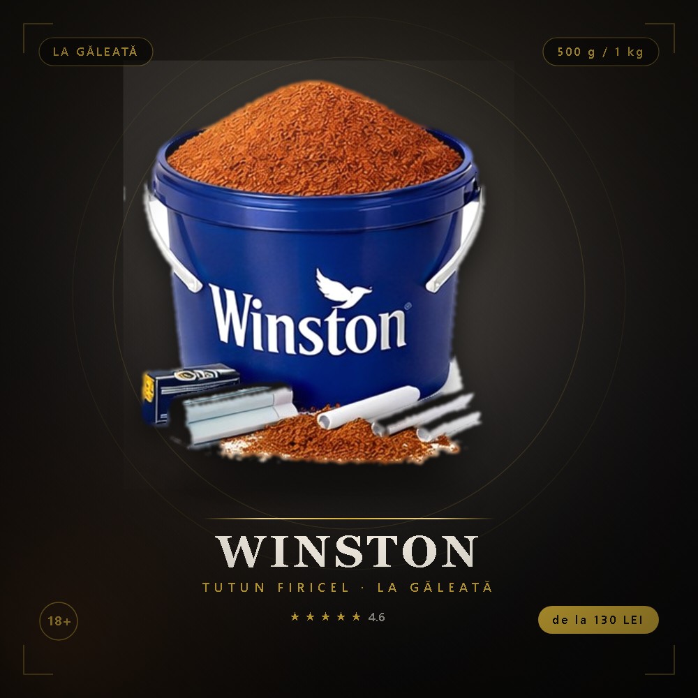 Tutun firicel Winston la galeată